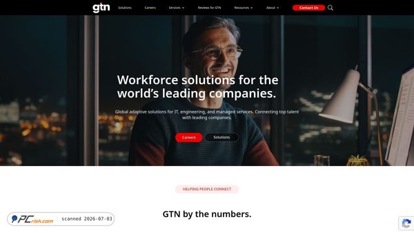 gtntechnicalstaffing.com screenshot