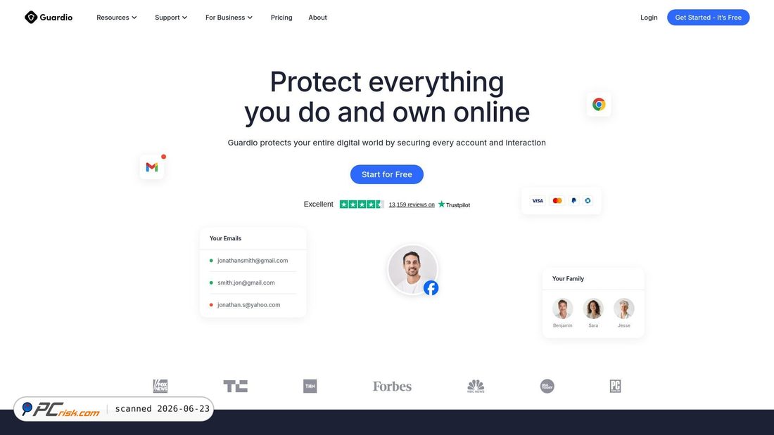 Screenshot of guard.io