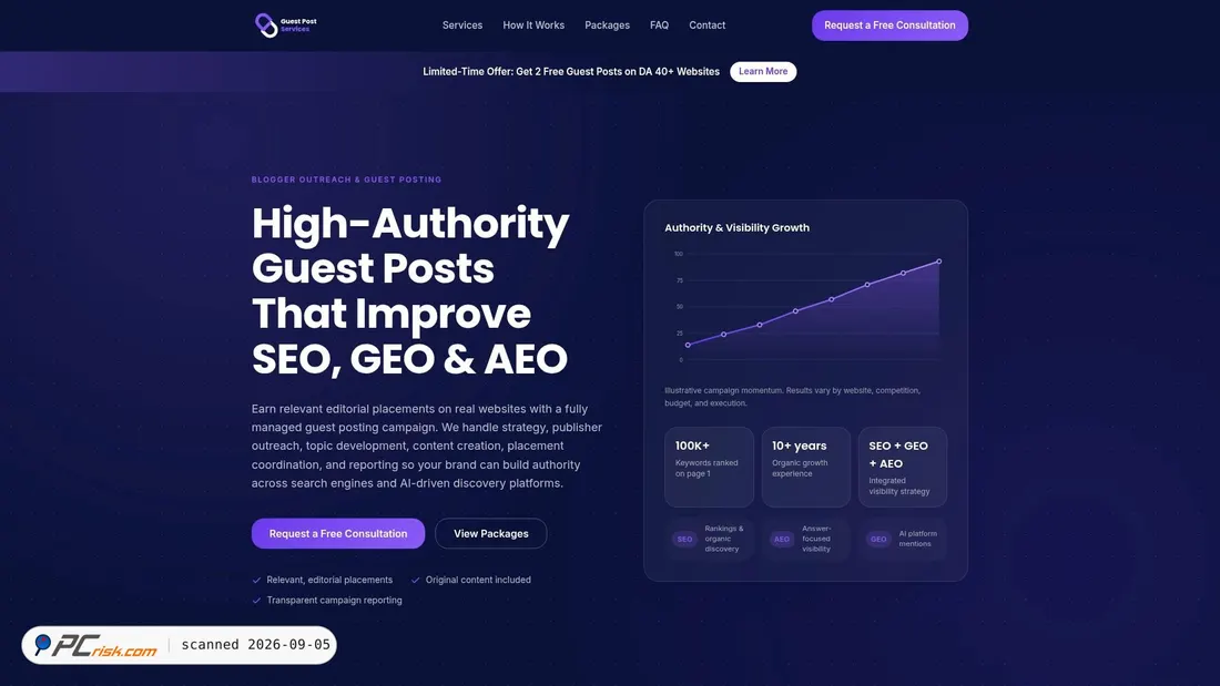 Screenshot of guestarticlelabs.com