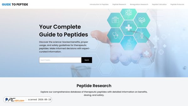guidetopeptide.com screenshot