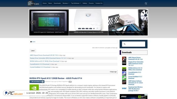 Captura de guru3d.com