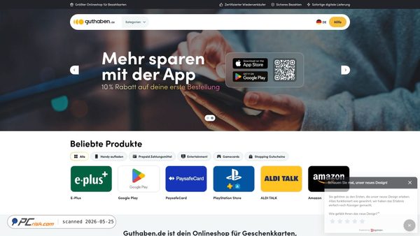 guthaben.de screenshot
