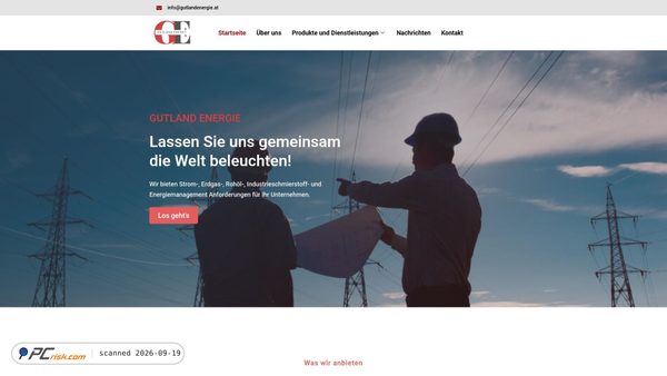 Captura de ecrã de gutlandenergie.at