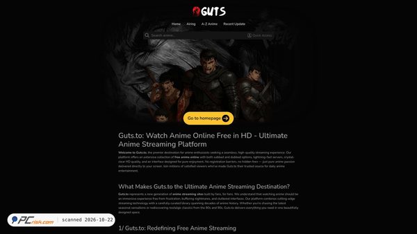 Zrzut ekranu guts.to