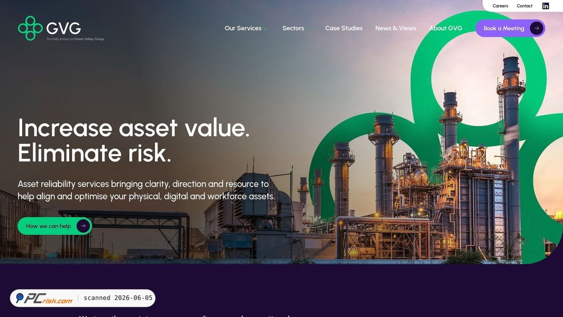 Screenshot di gvggroup.com
