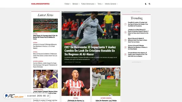 hablamosdeportes.com screenshot