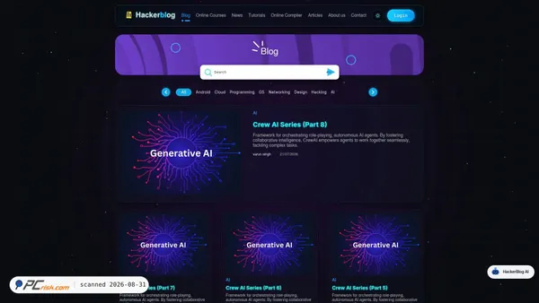 hackerblog.co.in Screenshot