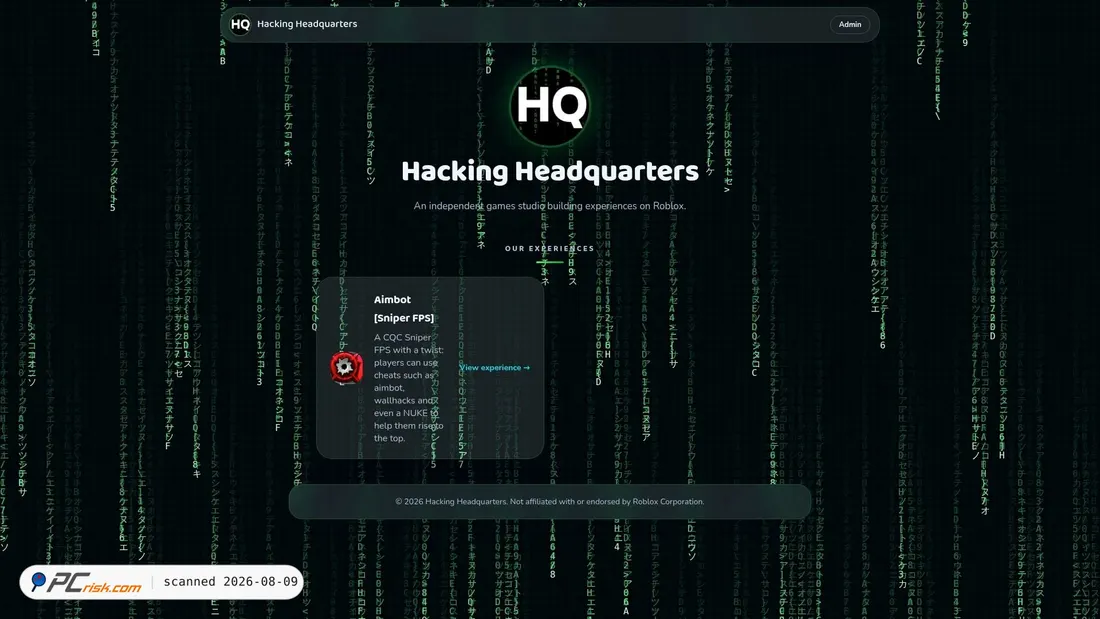 Screenshot of hacking-headquarters.rf.gd