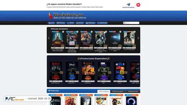 hackstore.fo screenshot