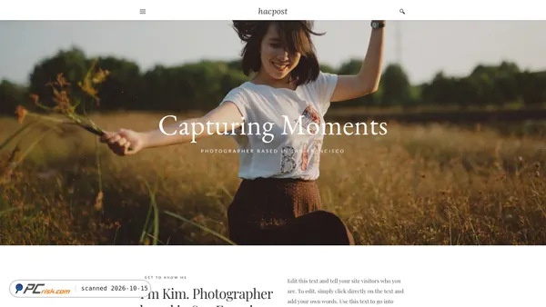 Captura de ecrã de hacpost.weebly.com