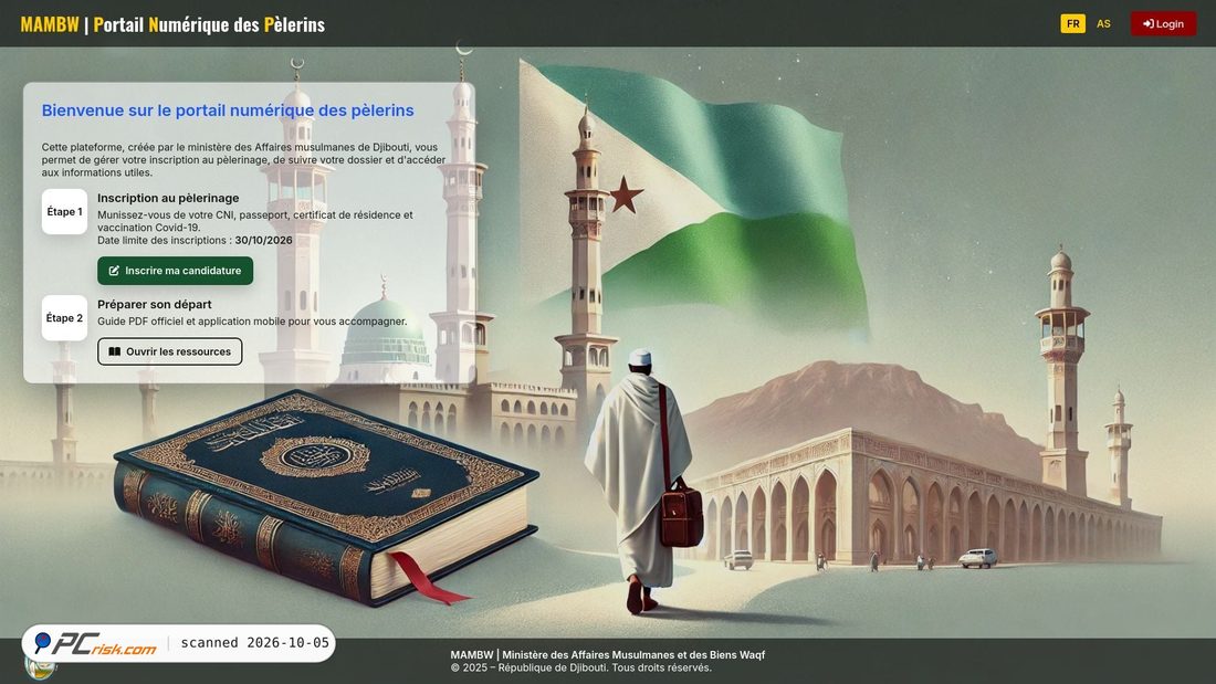 Captura de ecrã de hadj-dj.com