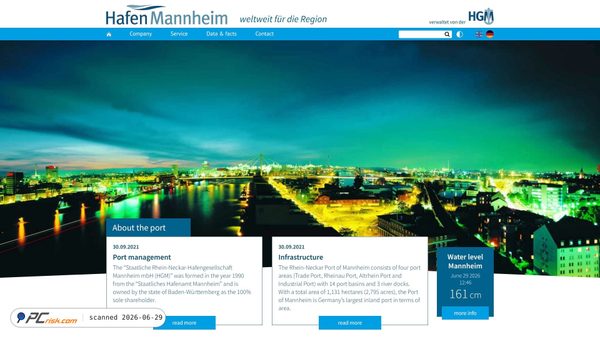 hafen-mannheim.de screenshot