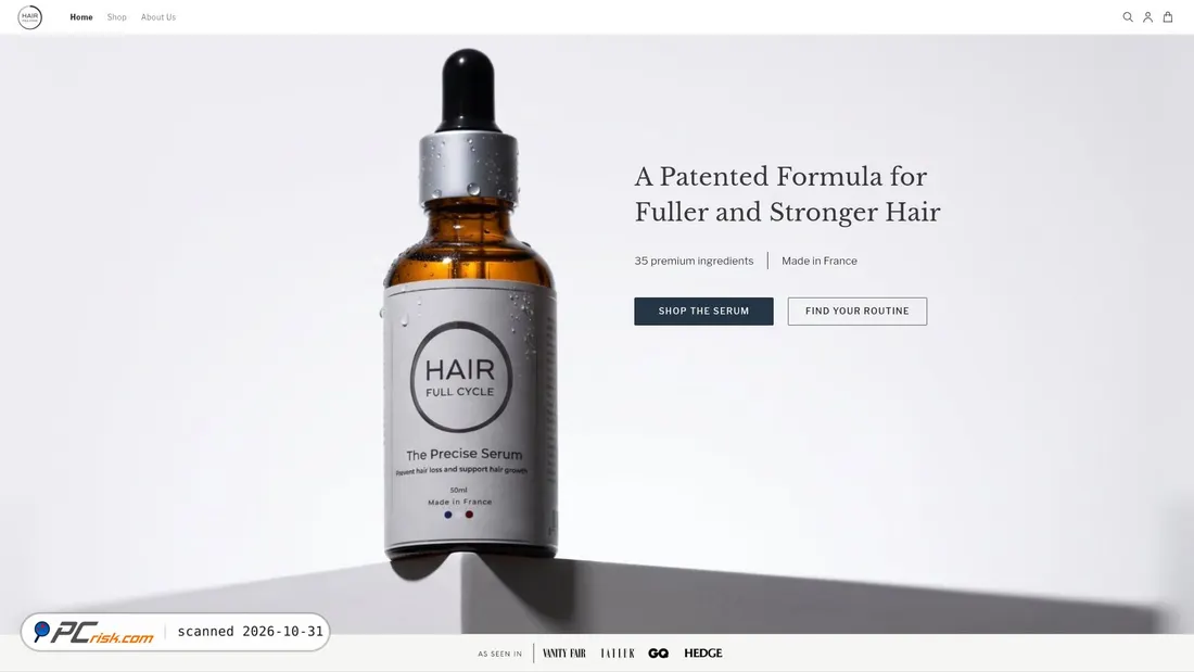 Screenshot of hairfullcycle.sg