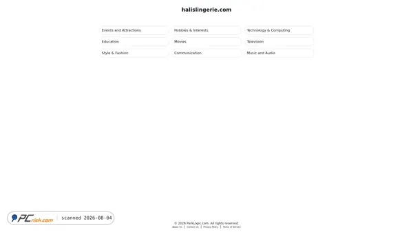 halislingerie.com screenshot