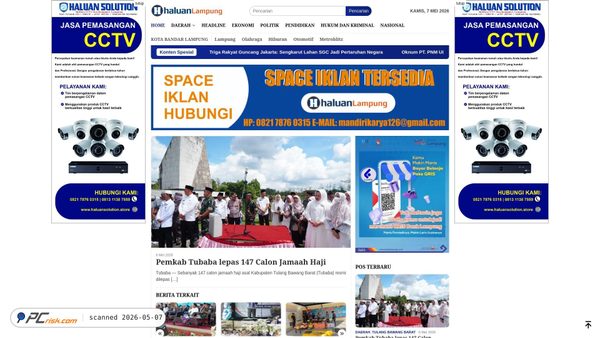 haluanlampung.com screenshot
