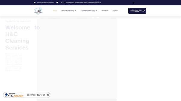 handccleaning.co.uk screenshot