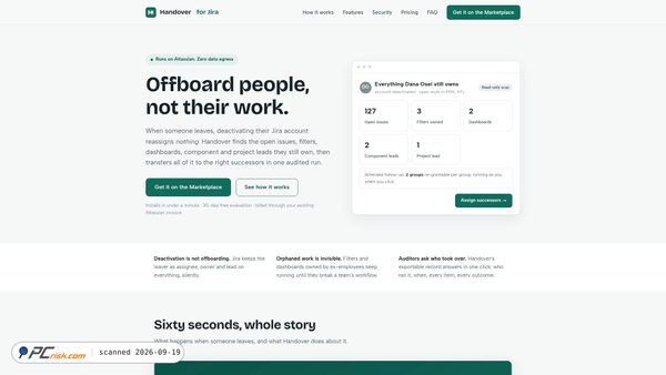 handover.software screenshot