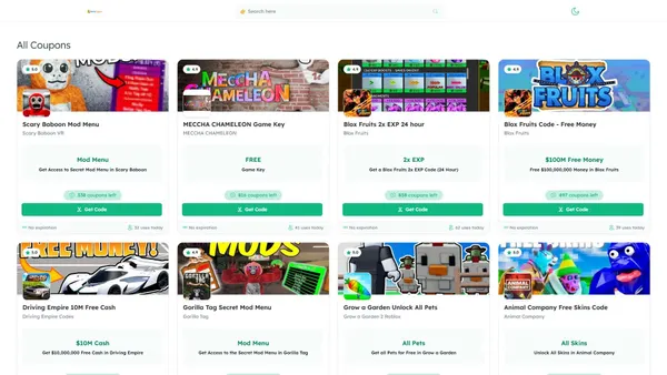 handycoupons.org screenshot