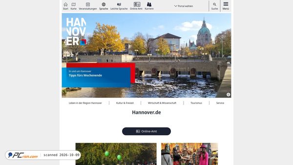 hannover.de Screenshot