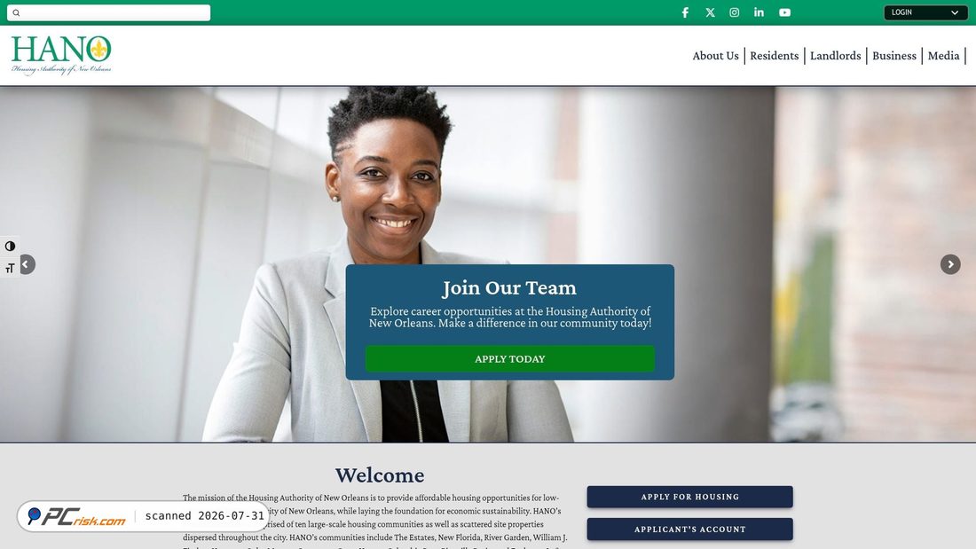 Screenshot of hano.org