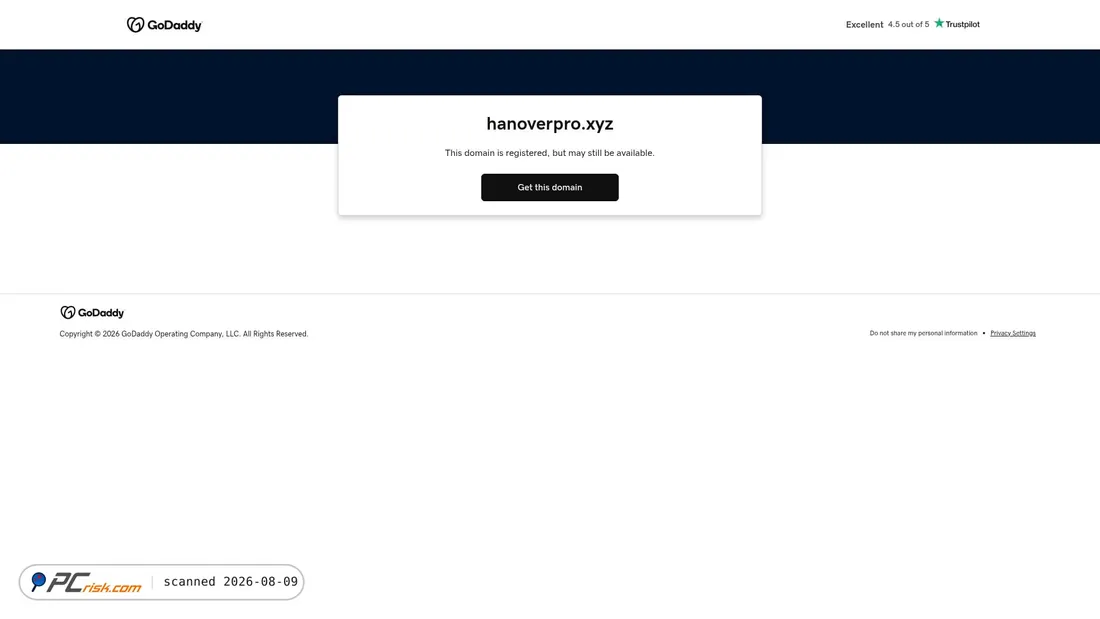 Screenshot of hanoverpro.xyz