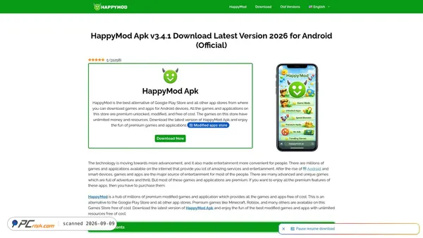 happymod.ac Screenshot