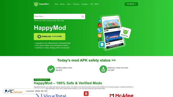 Zrzut ekranu happymod.to