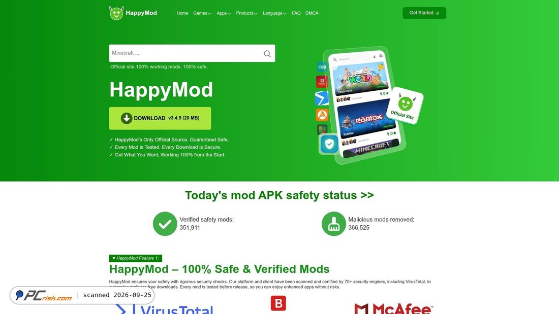 Captura de pantalla de happymod.to