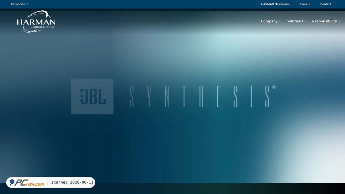 Screenshot of harman.com