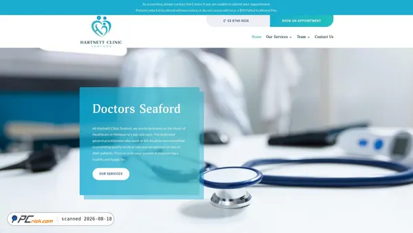 hartnettclinic.com.au screenshot