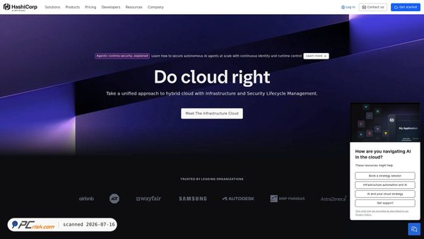 hashicorp.com screenshot