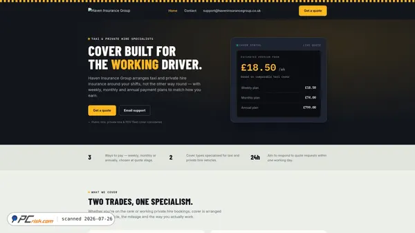 haveninsurancegroup.co.uk screenshot