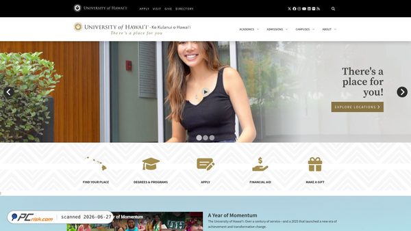 hawaii.edu screenshot
