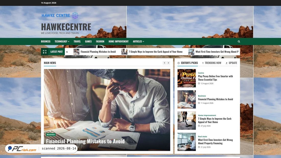 Screenshot of hawkecentre.com
