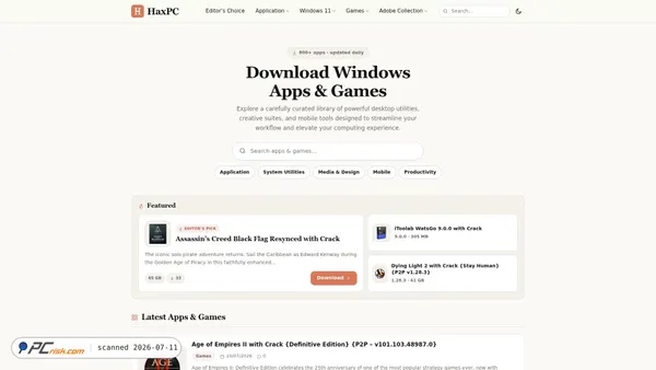 haxpc.net screenshot