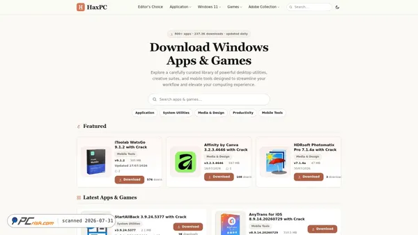 haxpc.net screenshot