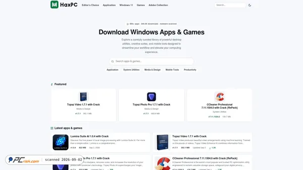 Screenshot di haxpc.net