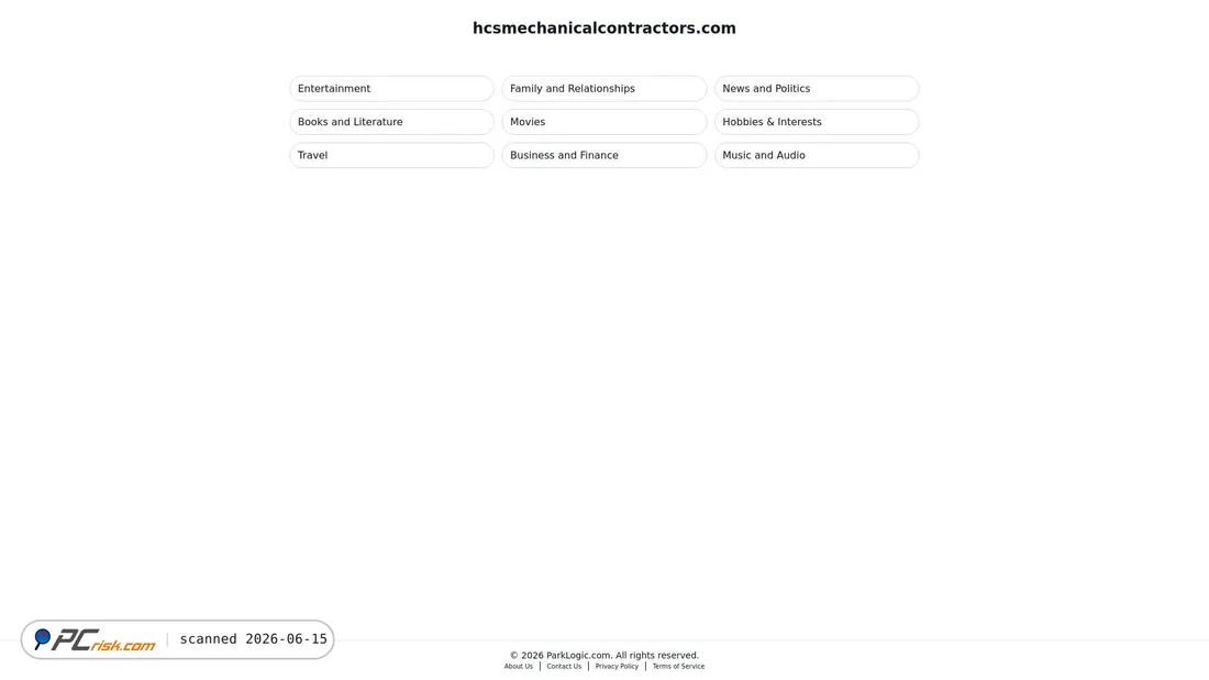 Zrzut ekranu hcsmechanicalcontractors.com