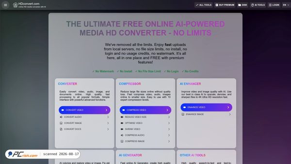 hdconvert.com screenshot
