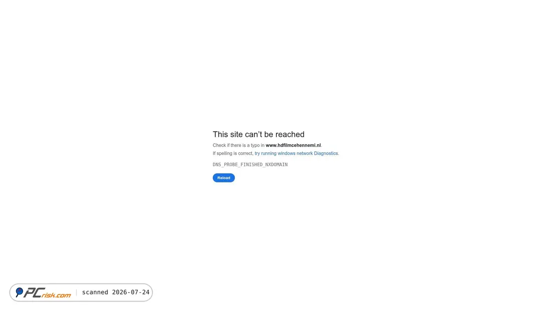 Screenshot of hdfilmcehennemi.nl