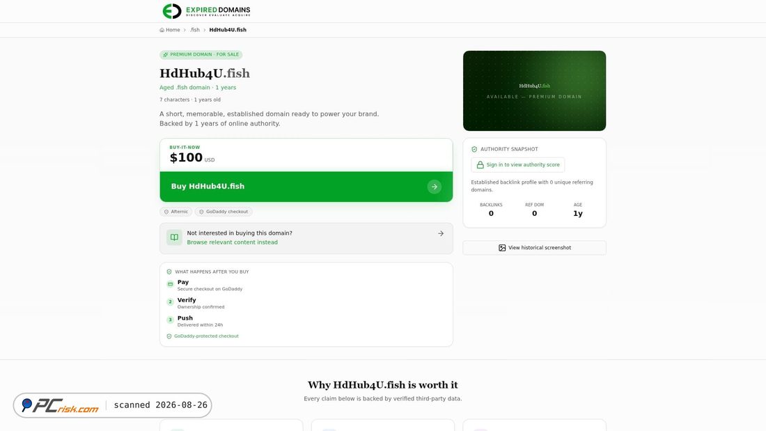 Screenshot of hdhub4u.fish