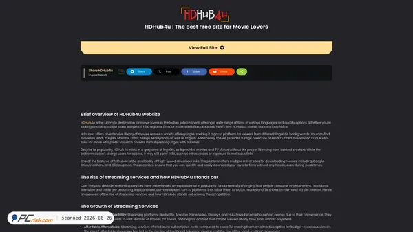 Zrzut ekranu hdhub4u.menu