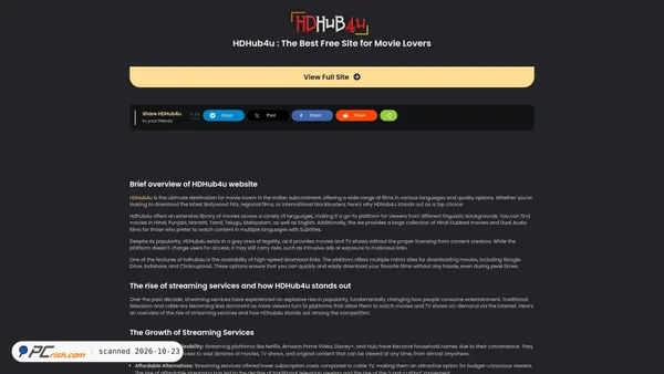 hdhub4u.menu screenshot