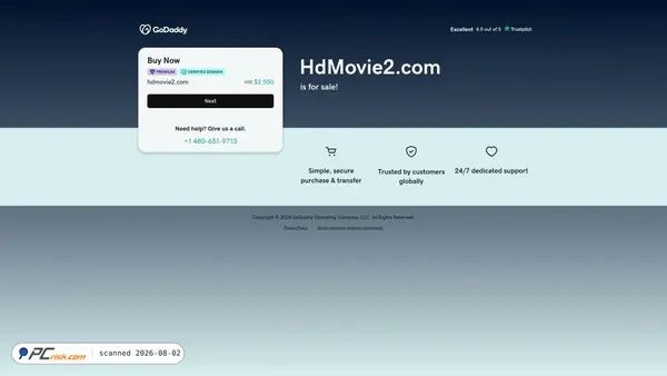 hdmovie2.com screenshot