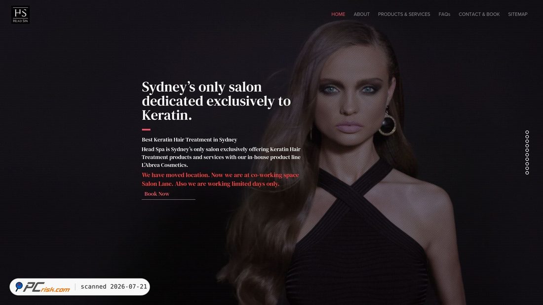 Screenshot of headspa.com.au