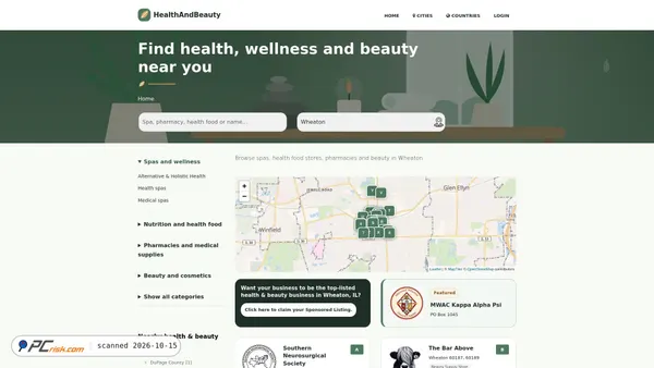 Captura de ecrã de healthandbeauty1.com