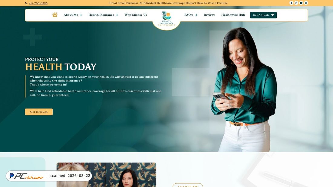 Screenshot of healthinsurancewithsherri.com