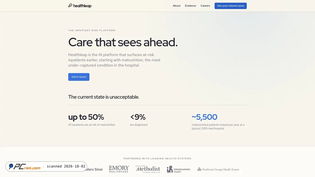 Screenshot of healthleap.ai