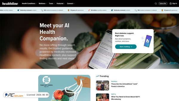 healthline.com screenshot
