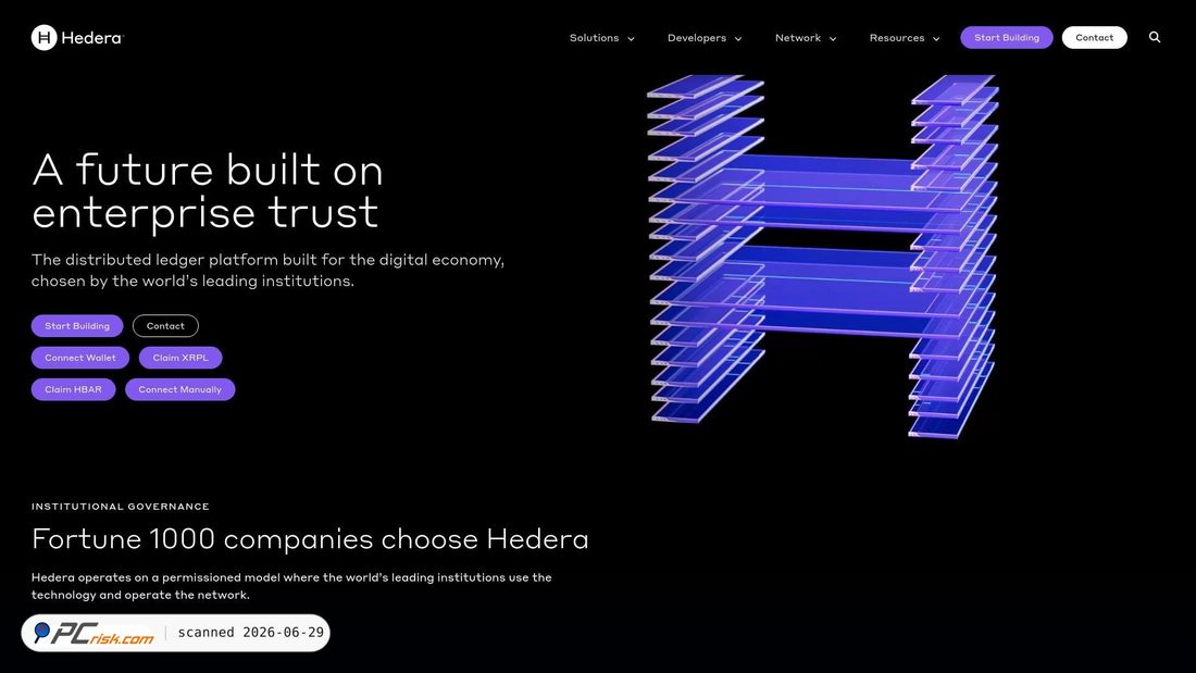 Screenshot of hederas.xyz
